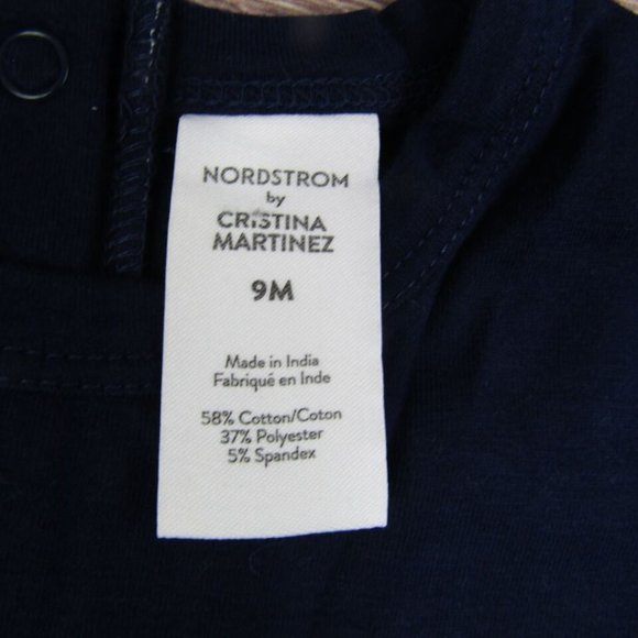 Nordstrom Christina Martinez NEW Toddler Baby 9M Blue Floral Dress Cute Spring - Picture 3 of 4